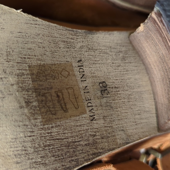 FREE PEOPLE Women Canton Heel Brown - Size 38 EU or US 7.5 - Picture 13 of 16